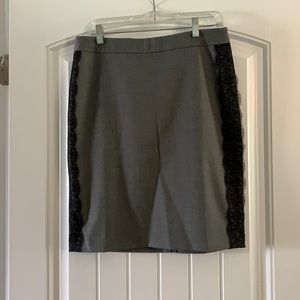 Loft brand skirt with lace appliqué